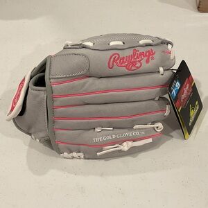Rawlings Gray and Pink Kids' Glove